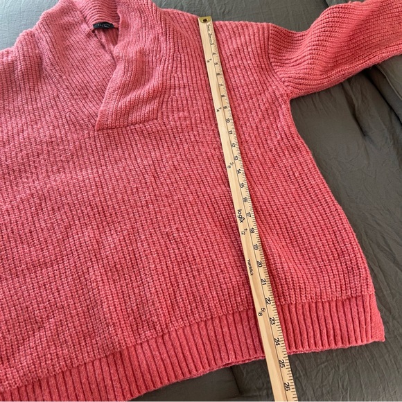 Talbots Shaker Stitch Shawl Collar Pullover. Size Large. - Picture 9 of 10